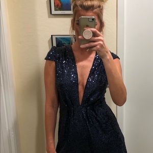 ✨NWT | Holiday Dazzle Tobi V Sequin Romper